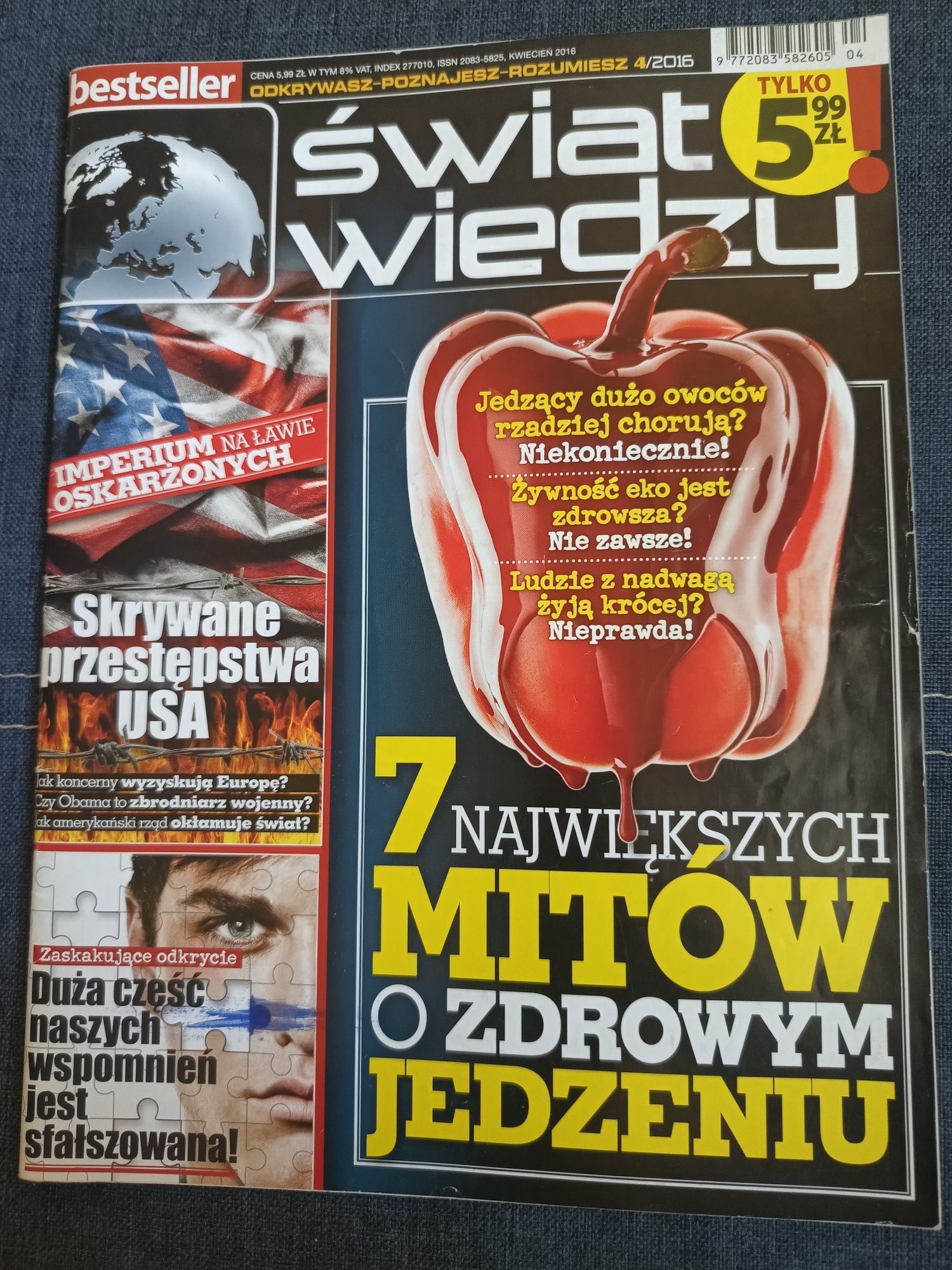 Czasopismo popularno-naukowe "Świat wiedzy", wydanie 4/2016 Kwiecień