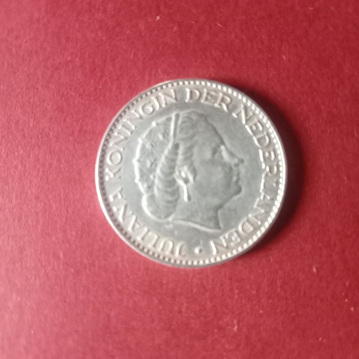 moeda de prata Holandesa 1956