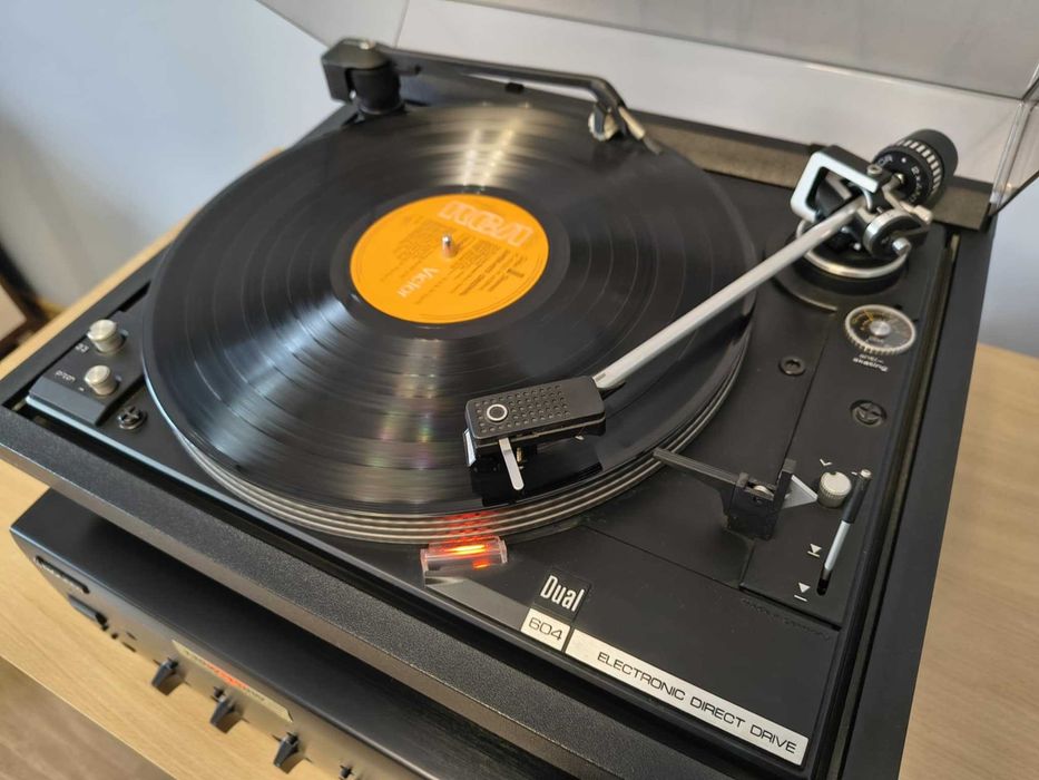 Gramofon DUAL 604 Audiofilski Wkładka SHURE V15  Direct Drive Vintage
