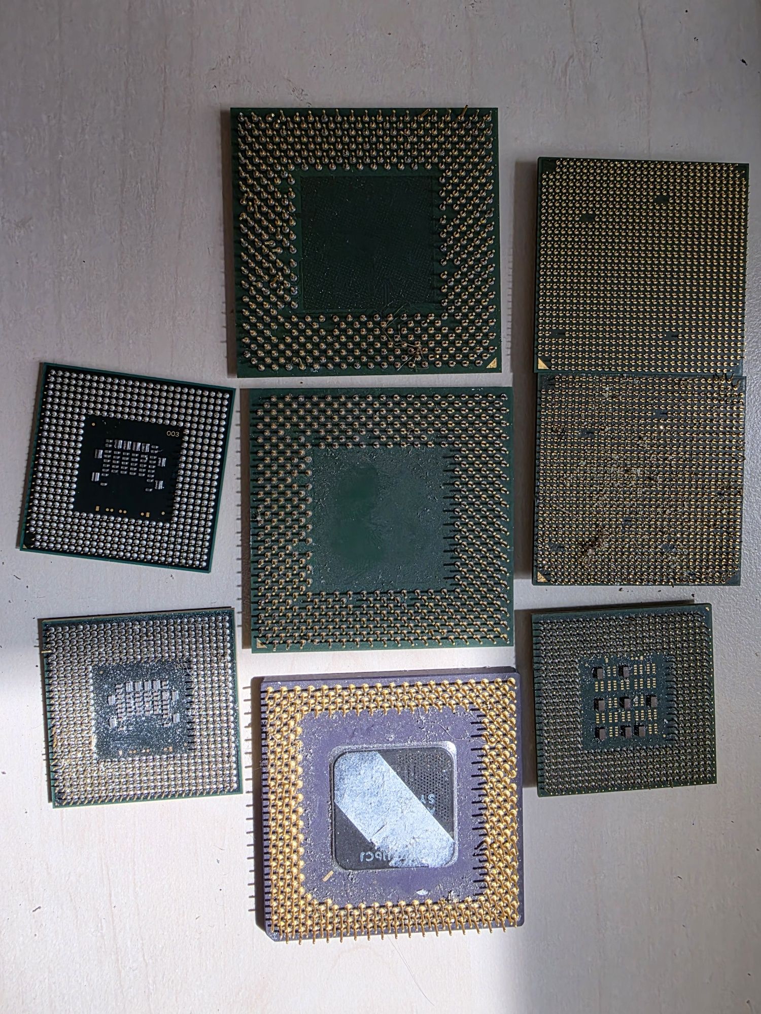 Pamięci ram (584 gramy) plus procesory (161 gram)