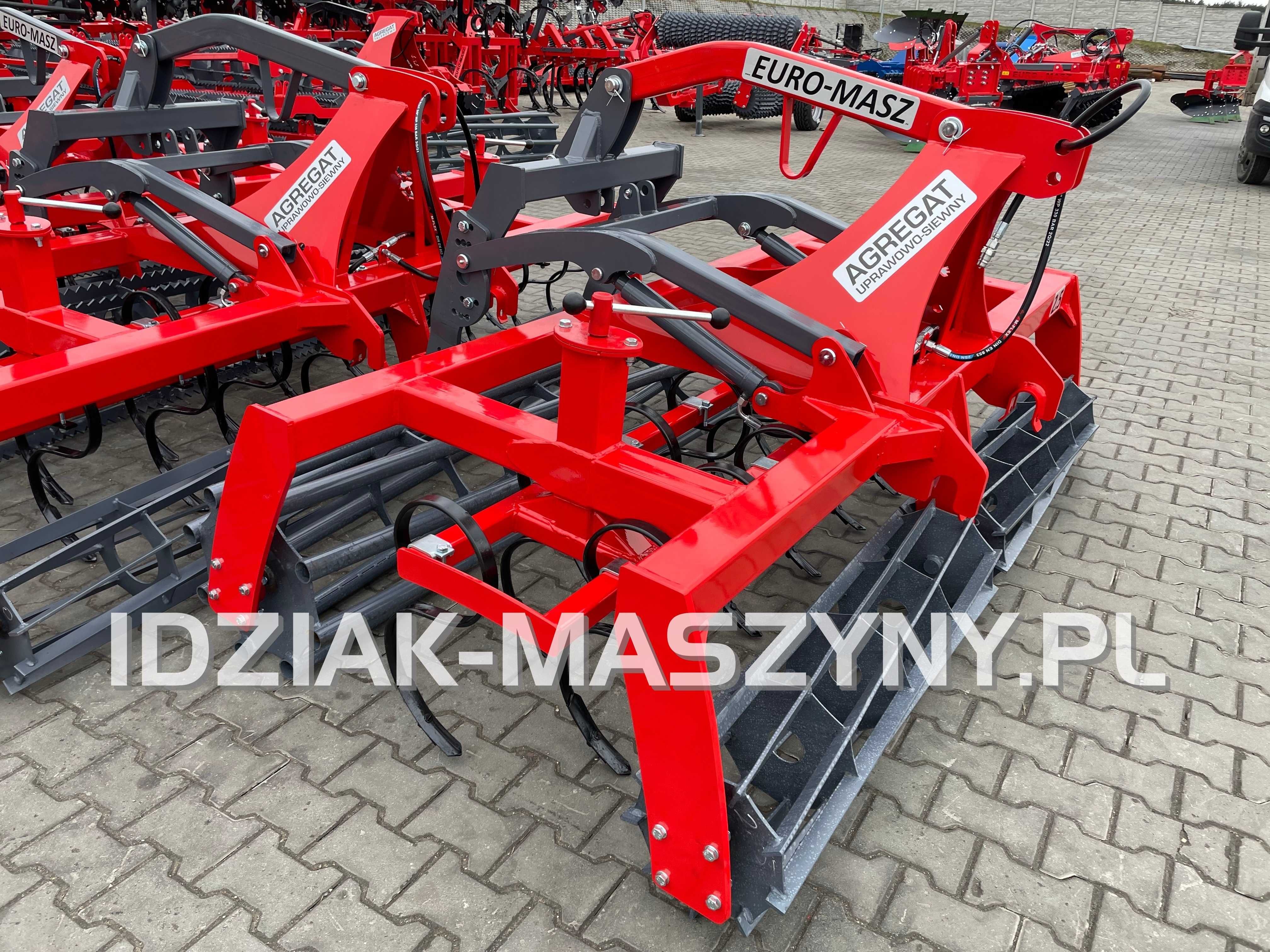 Agregat uprawowo siewny Euro-Masz 2,5m/2,7m/3,0m PROMOCJA!! 2024r