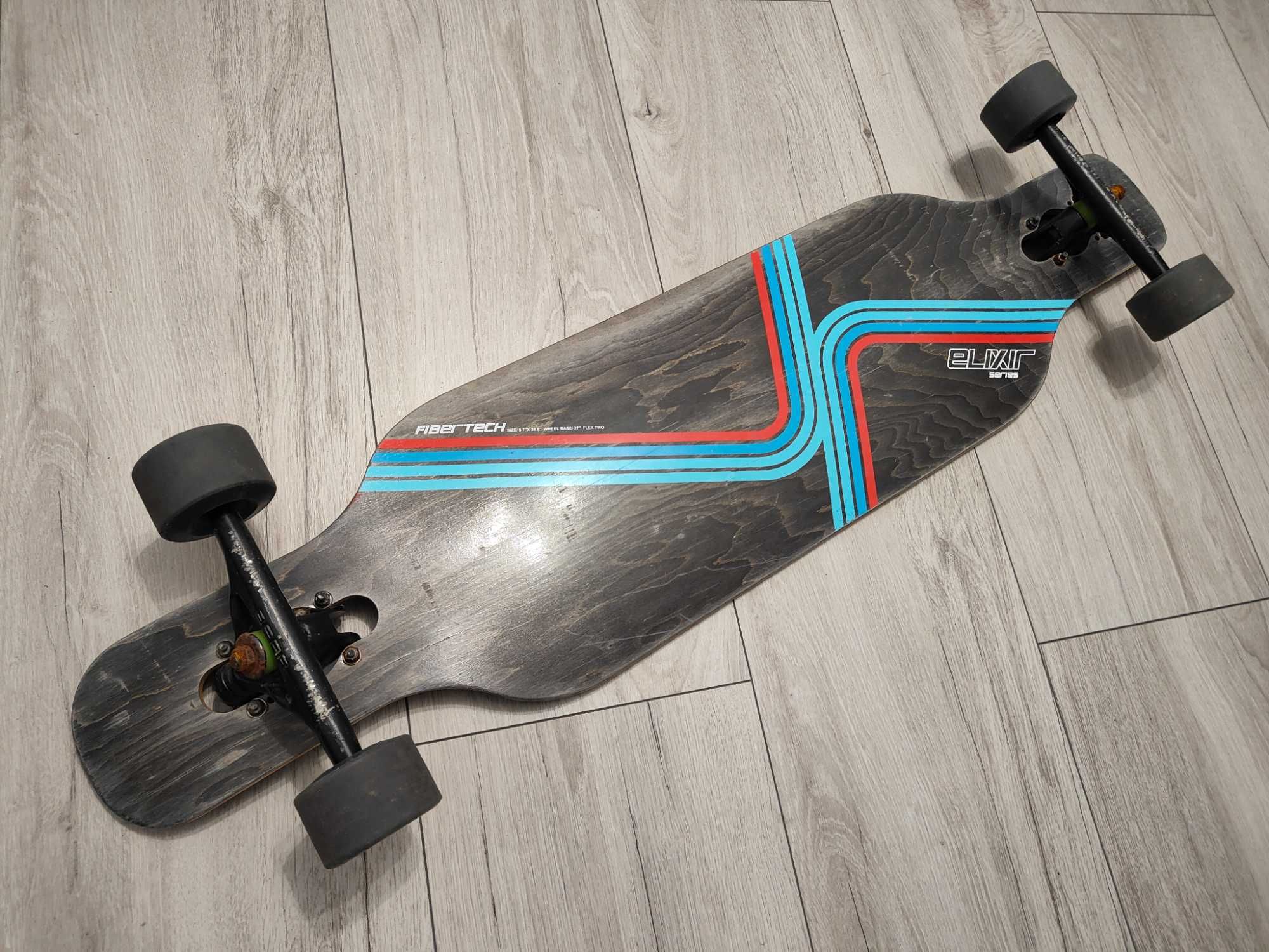 Deska longboard Elixir Fibertech Longboard twin tip flex 2