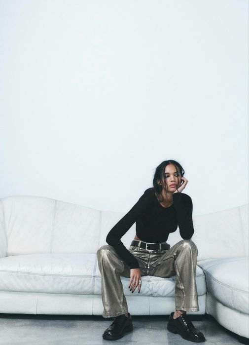 Джинси з напиленням zara 36 S