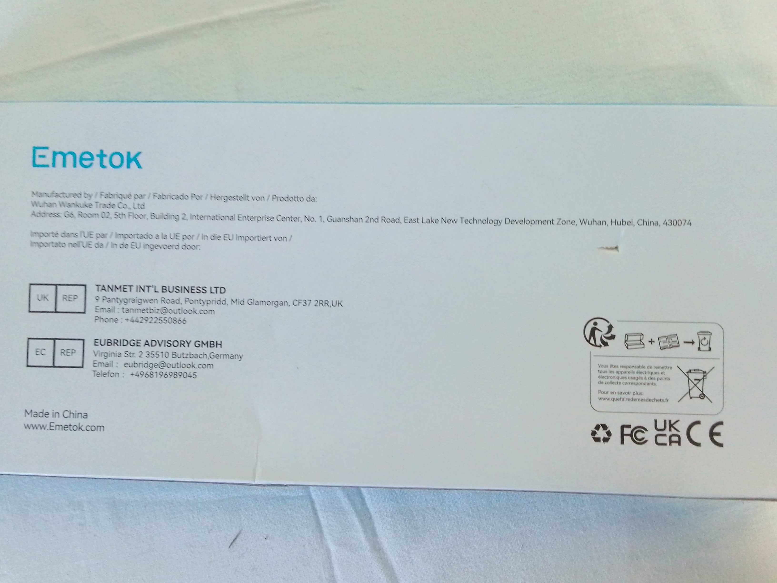 klawiatura Bluetooth Emetok Niemiecka