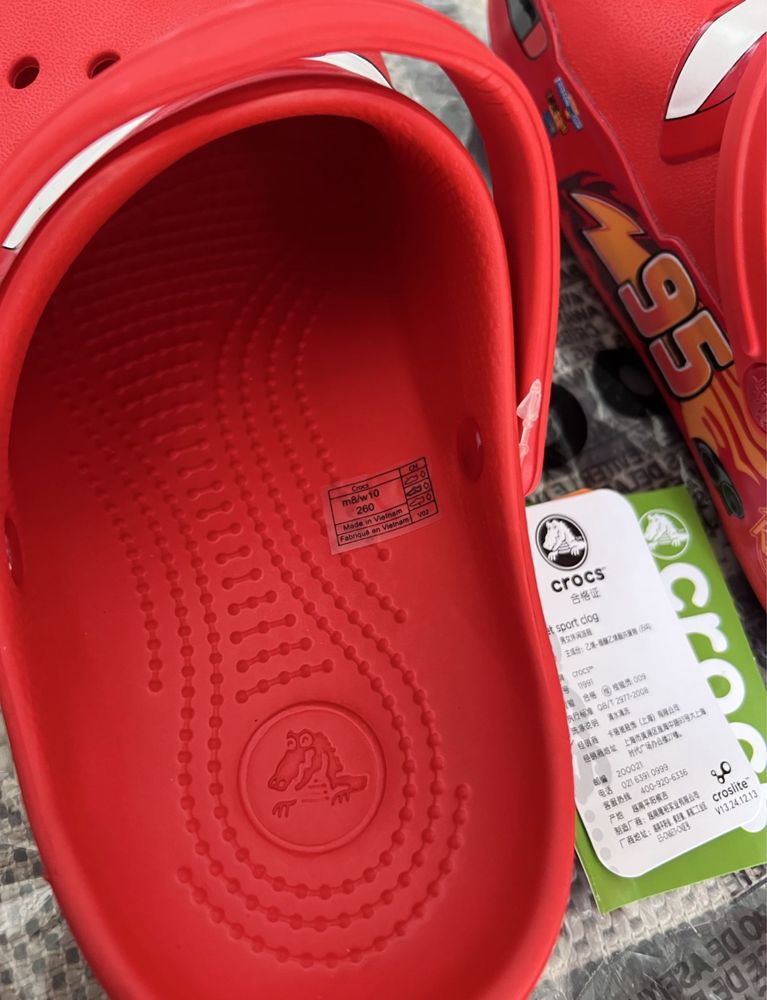 Крокси маквін/Crocs mcqueen