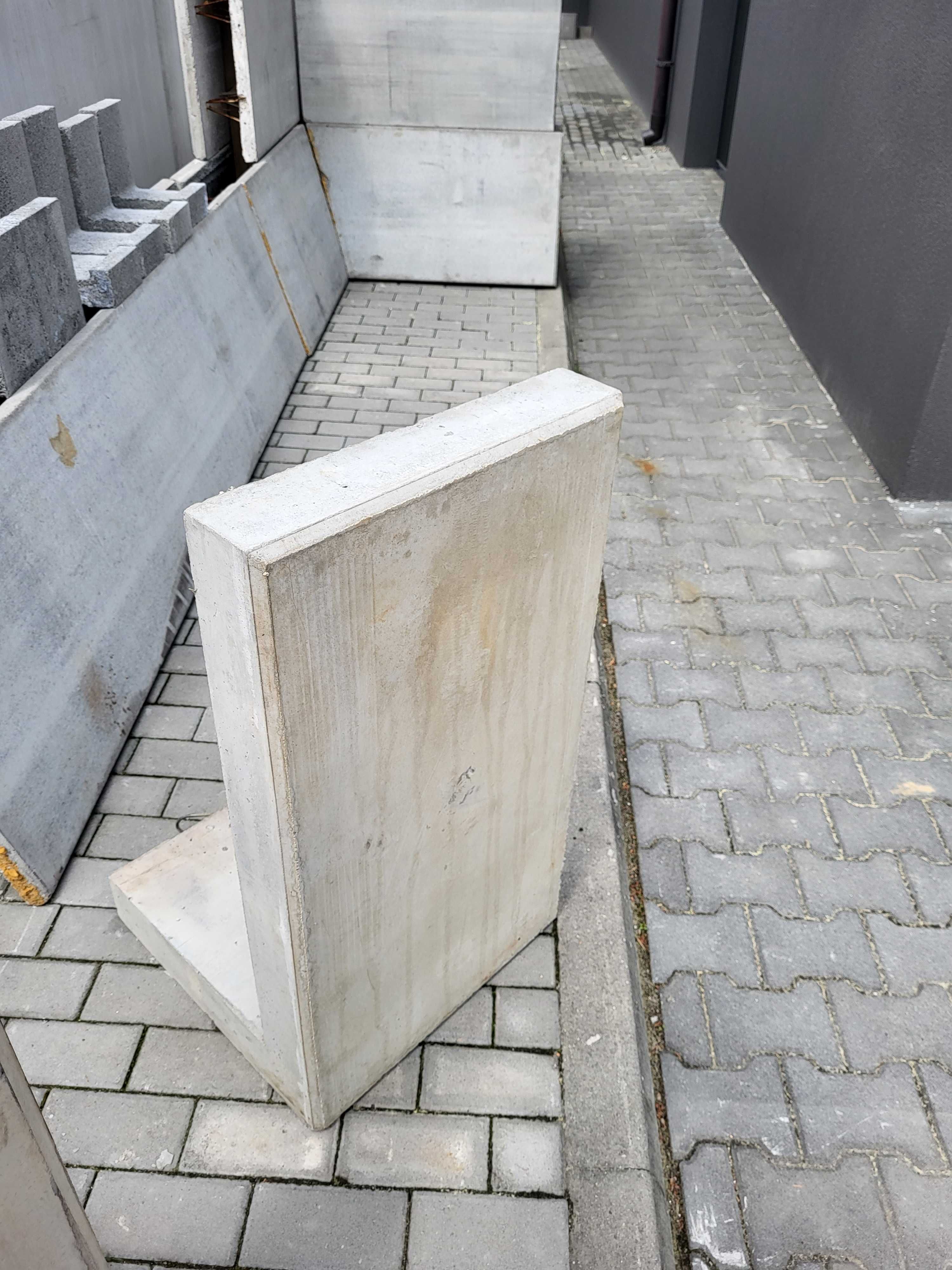 Mur oporowy typu L 80x250x40x10 prefabrykat muru, ściana oporowa, lka
