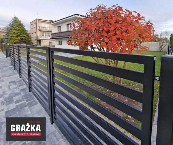 Brama przesuwna samonośna 4,00 m wypełniona profilem 80x20 OCYNKOWANA