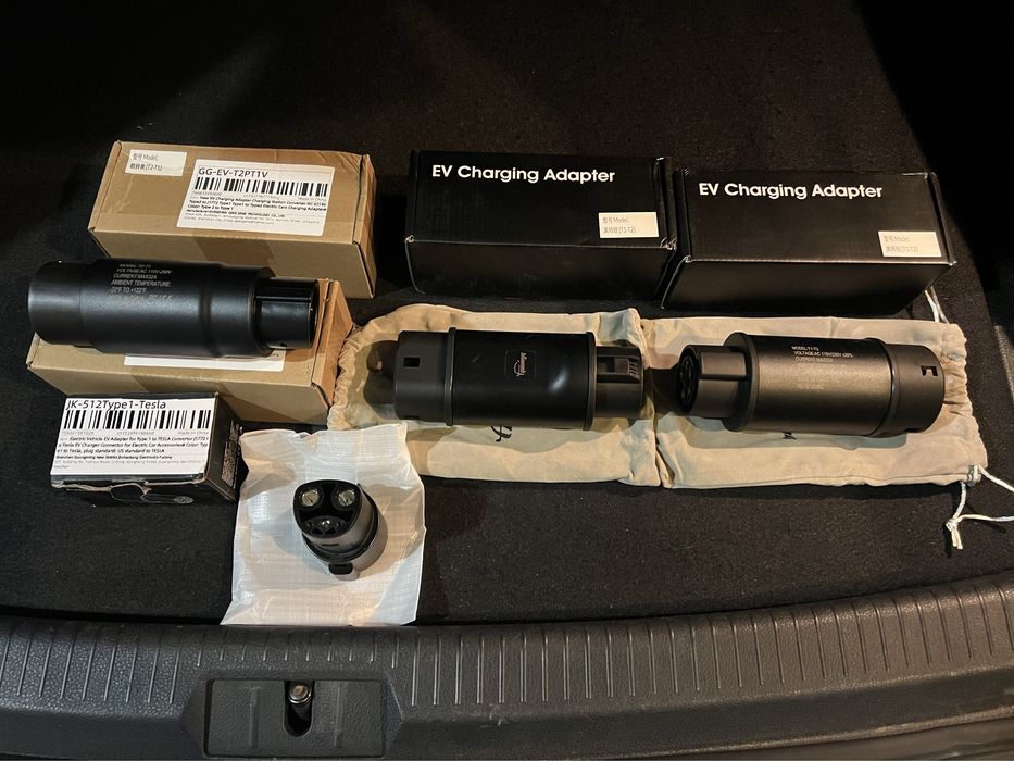 Перехідник зарядне tupe 2 type 1 tesla gbt зарядка кабель подовжувач