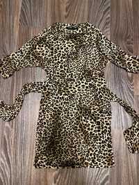 Леопардовое платье стрейчевое