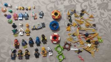 Duży zestaw figurek kompatybilnych z Lego Ninjago + broń i akcesoria
