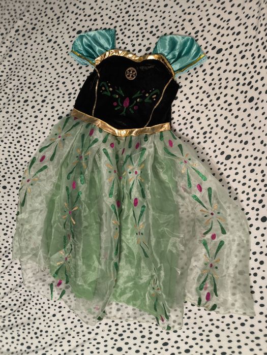 Kostium strój przebranie na bal sukienka Anna Frozen 110 116