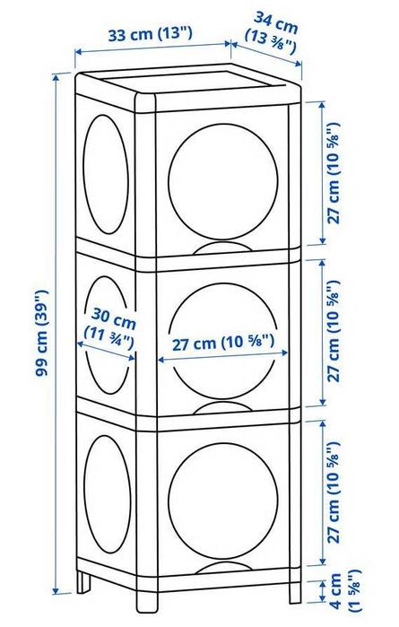 VÖSJÖN - Armário 3 portas  verde + IVÖSJÖN Armário espelhado