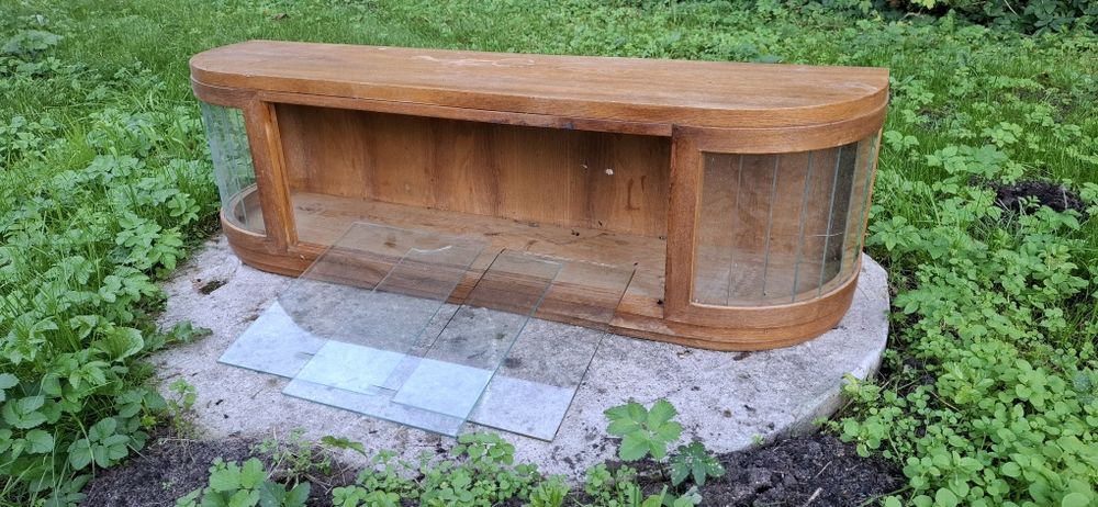 szafka komoda kredens witryna szklana PRL