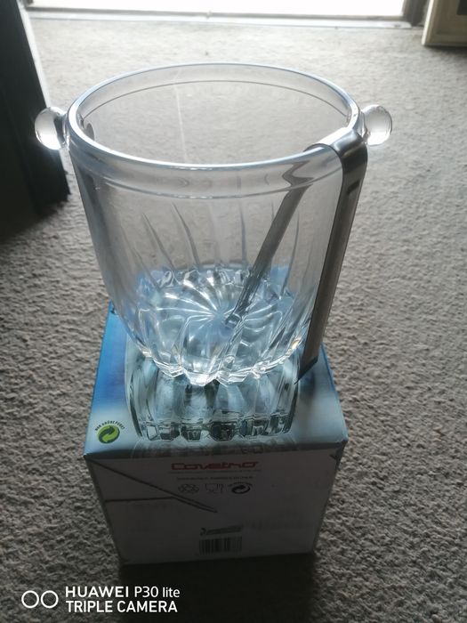 Balde de gelo com pinça novo com caixa