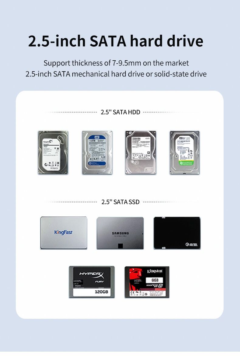 Godo 2.5 карман/nas/raid 0 до 16 терабайт (8+8)