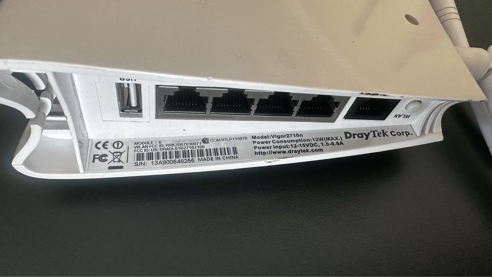 Draytek Vigor 2710n SoHo ADSL/2+ Router with 802.11n WiFi