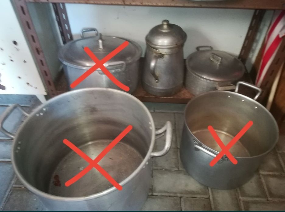 Lote de tachos e panelas