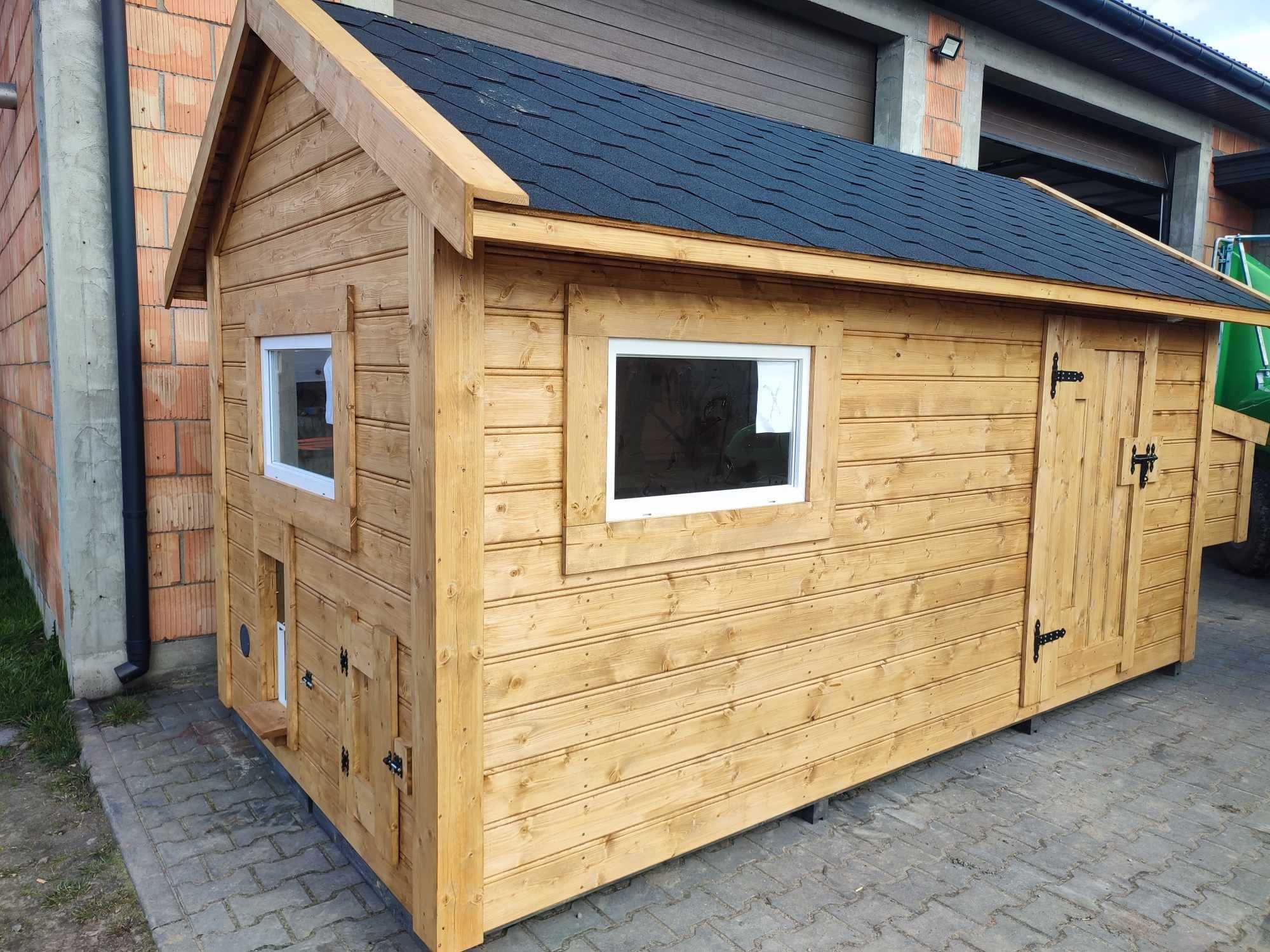 Kurnik dla kur, kaczek Gęsi 5mx2mx2,2mh Producent WoodStuff OCIEPLONY