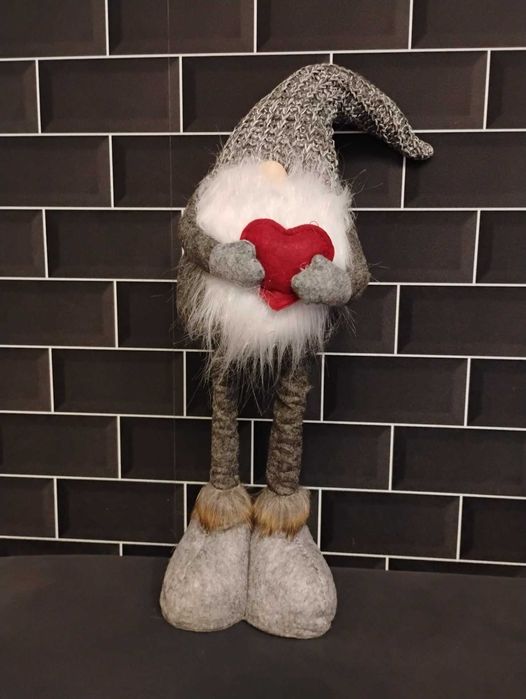 Skrzat świąteczny, krasnal na teleskopowych nogach 1szt