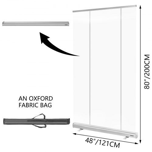 Proteção Transparente de Chão para Banners, Portátil e Rolável