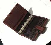 fILOFAX Mini Kendal Real Leather organizer notes segregator portfel