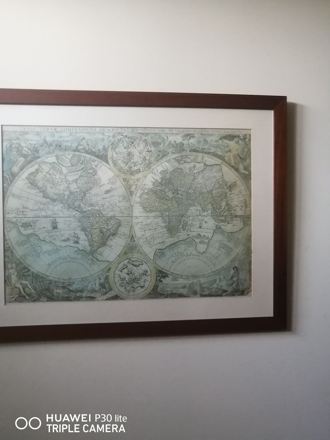 Quadro mapa mundo