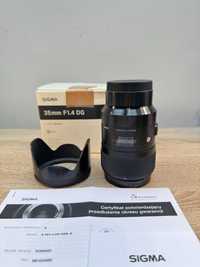 Obiektyw Sigma Art 35 mm f/1.4 DG HSM Sony FE
