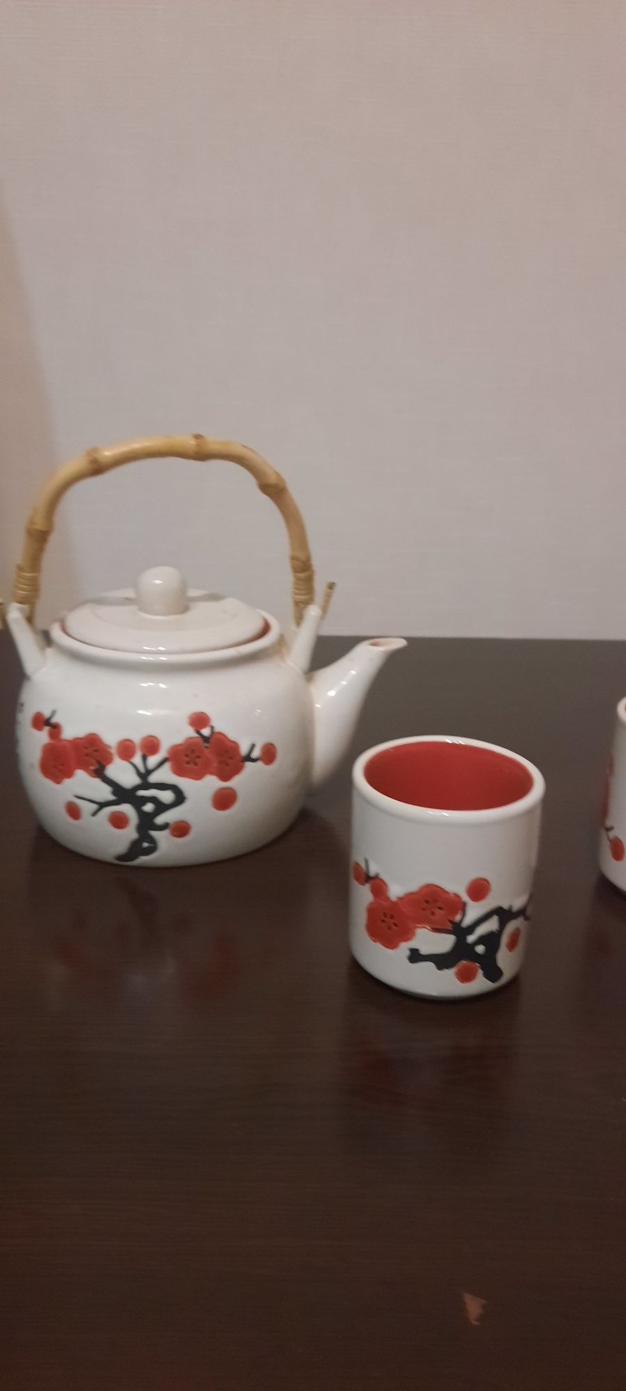Набір для чайної церемонії, в японському стилі, Заварник та 3 піали