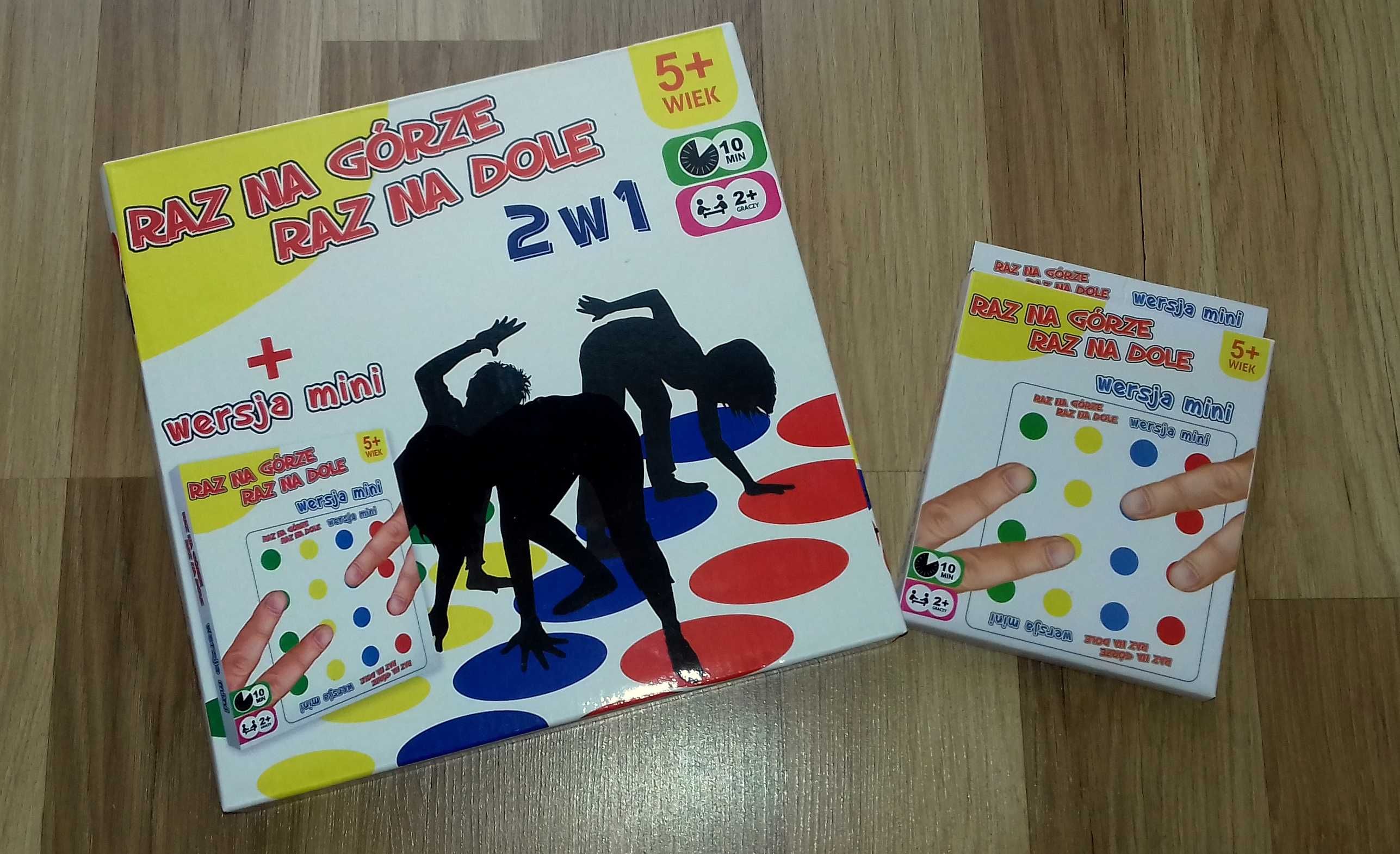 TWISTER 2w1 gra zręcznościowa wersja standard + mini - na paluszki