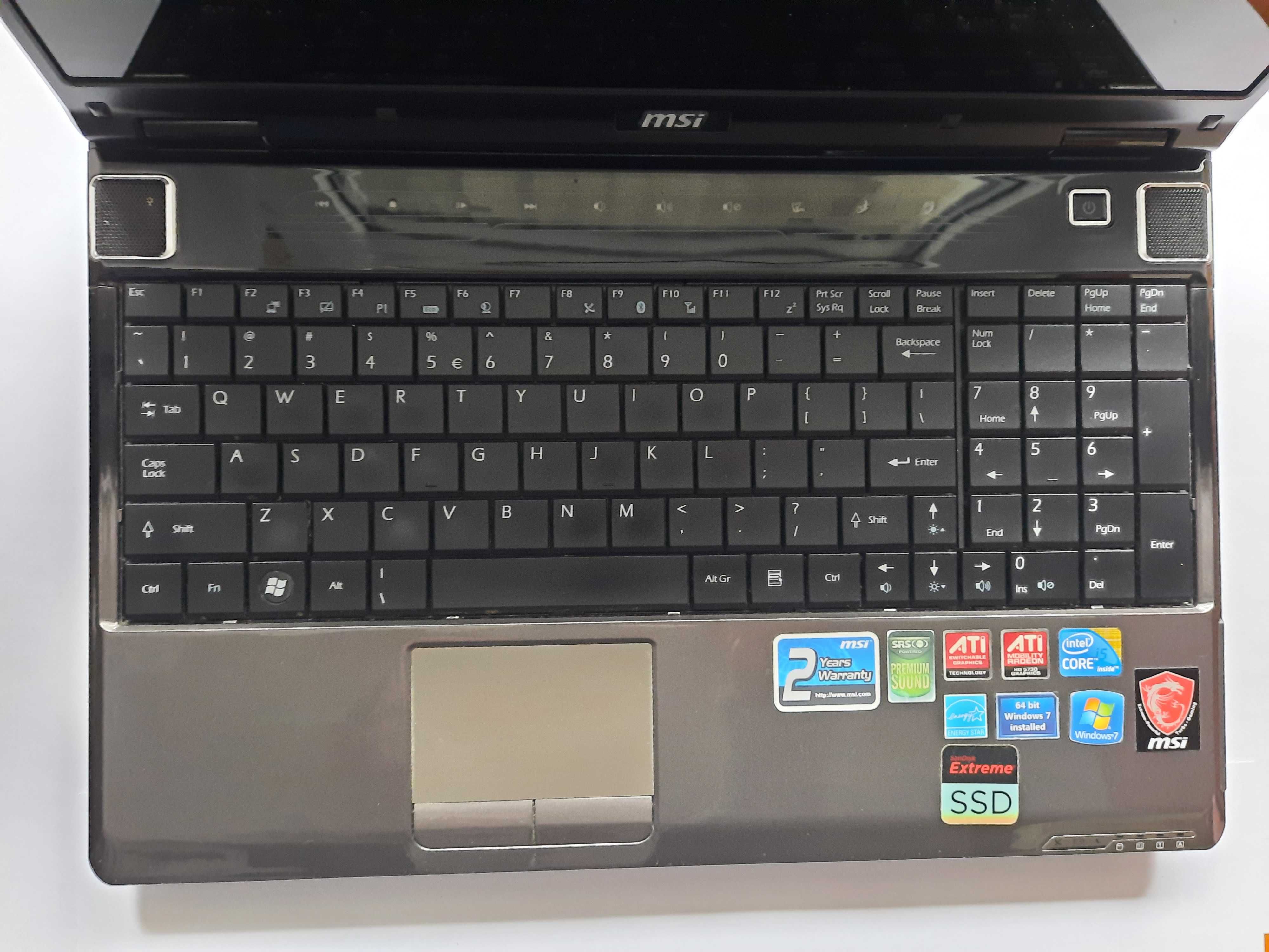 Laptop MSI GE600 notebook biurowy gamingowy do gier + Torba