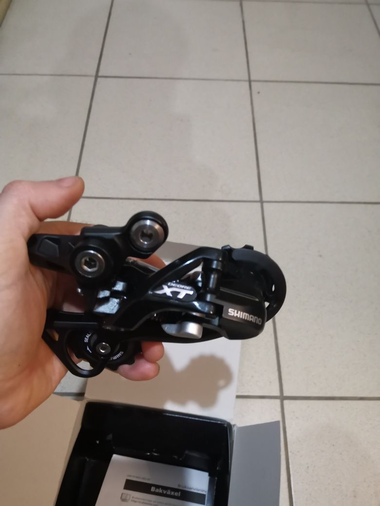 Переключатель Shimano deore xt10 rdm781 Shadow black 10+ манетка spd