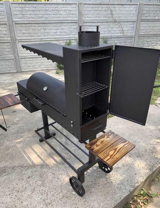 4мм! Мангал 4в1! Усиленный Смокер / Коптильня Холодного и Горячего