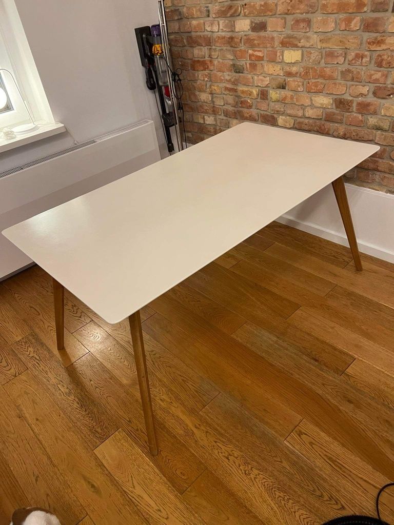 Stół skandynawski 160x90 biały OKAZJA