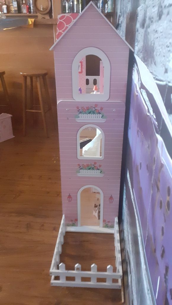 Domek dla lalek Barbie XXL drewniany 123cm