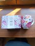 Kubek Duo Jumbo duży porcelanowy  1 litr w róże