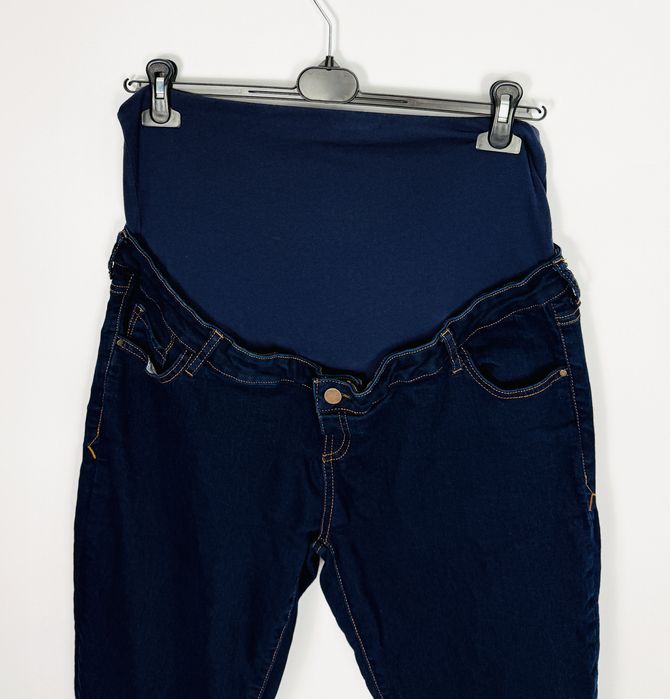 Ciążowe jeansy skinny z panelem 4XL 48