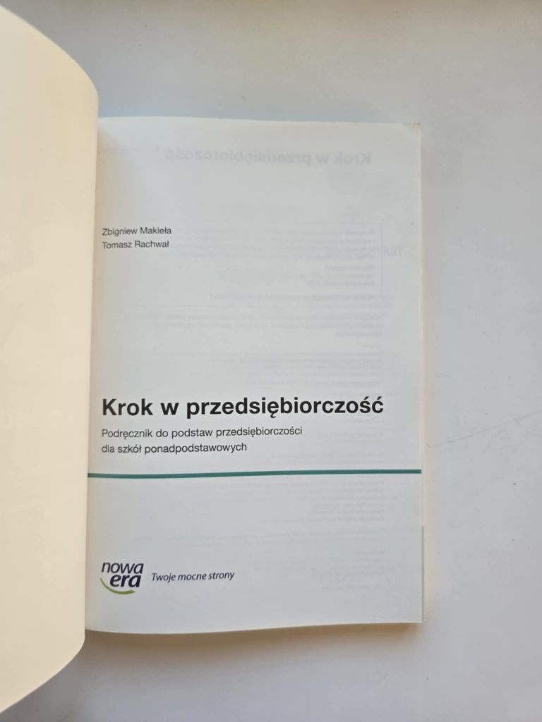 Podstawy przedsiębiorczości jak Nowa + zeszyt ćwiczeń