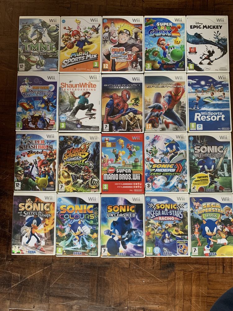 Vendo jogos Wii com manuais