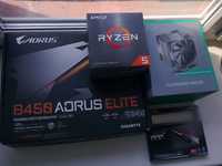 Gigabyte Aorus Elite B450/Ryzen 5 5600x/32 Gb DDR 4/GAMMAXX 400 EX