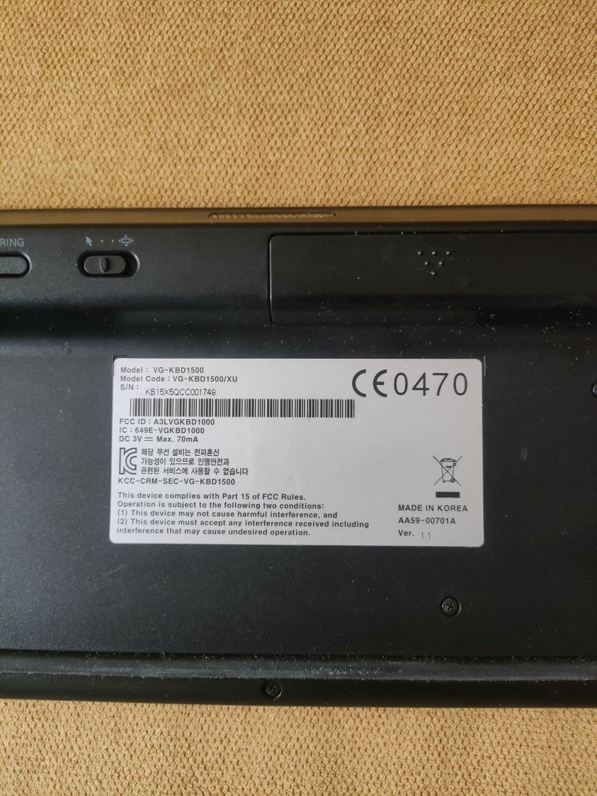 Bezprzewodowa klawiatura Samsung do TV model VG-KBD1500/XU