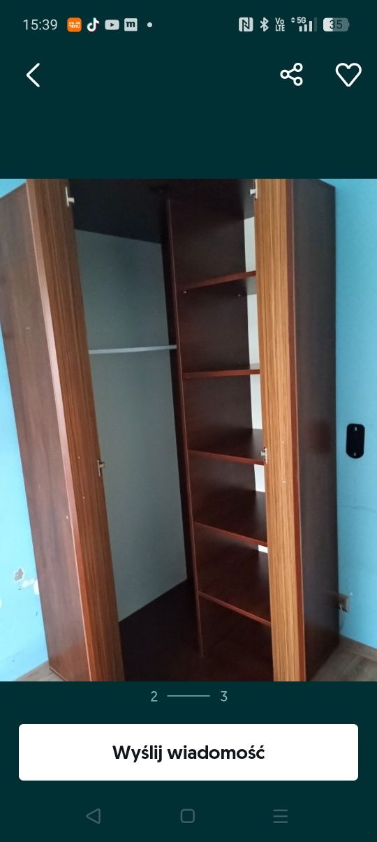 Szafa , garderoba bardzo pojemna