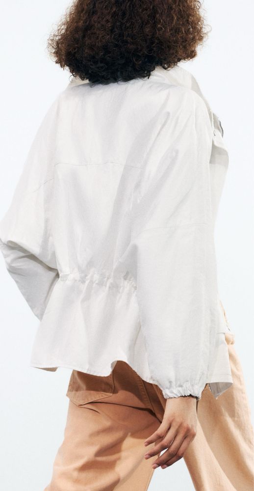 Kurtka ZARA oversize z kieszeniami, XS/S