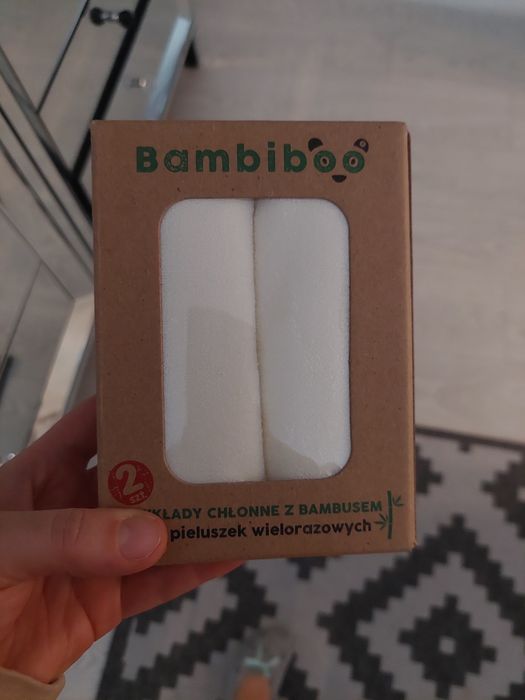 Pieluszki 1 szt i wkłady 8 szt wielorazowa nowe