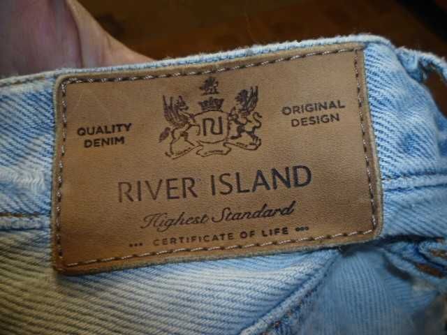 Рваные джинсы мом River Island весна - лето светлые