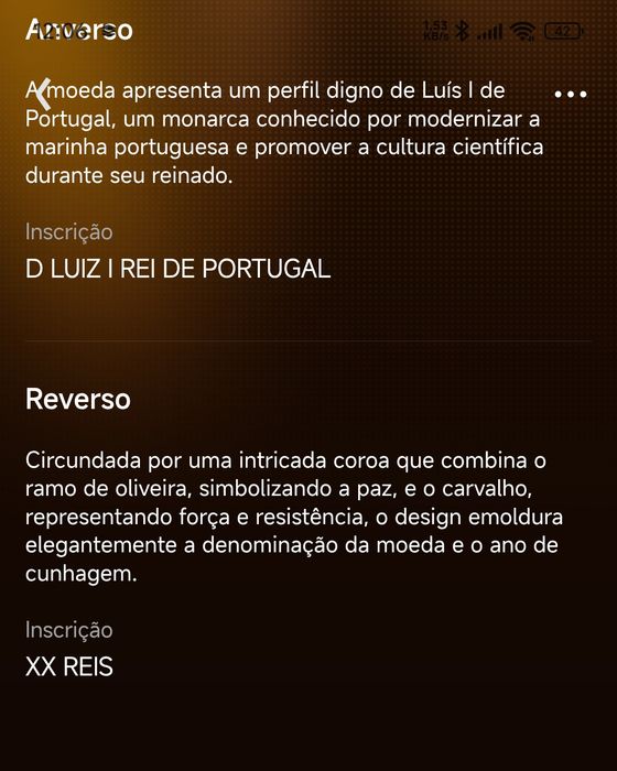 Duas Moedas de 20 reis Portugal