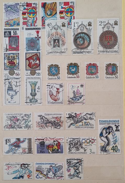 Znaczki pocztowe klaser ze znaczkami