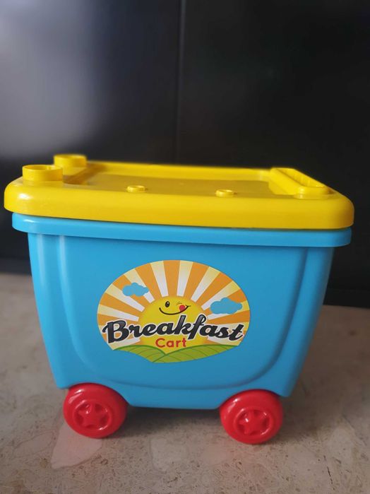 Carrinho de comidas para brincar com plasticina
