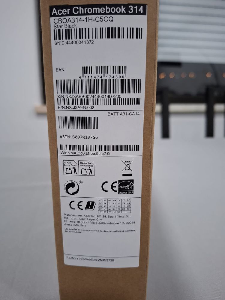 Acer 314 choromeback