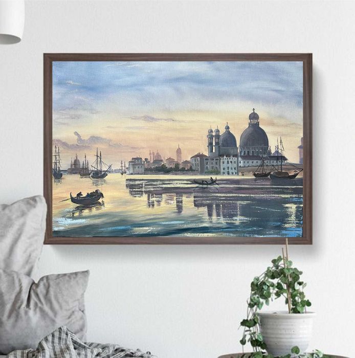 Картина на замовлення Венеція Міський пейзаж 45/65 Полотно .Олія