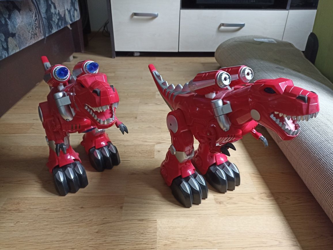 Sterowany dinozaur RC, zabawka, Transformers, robot, strzela, gra,, je